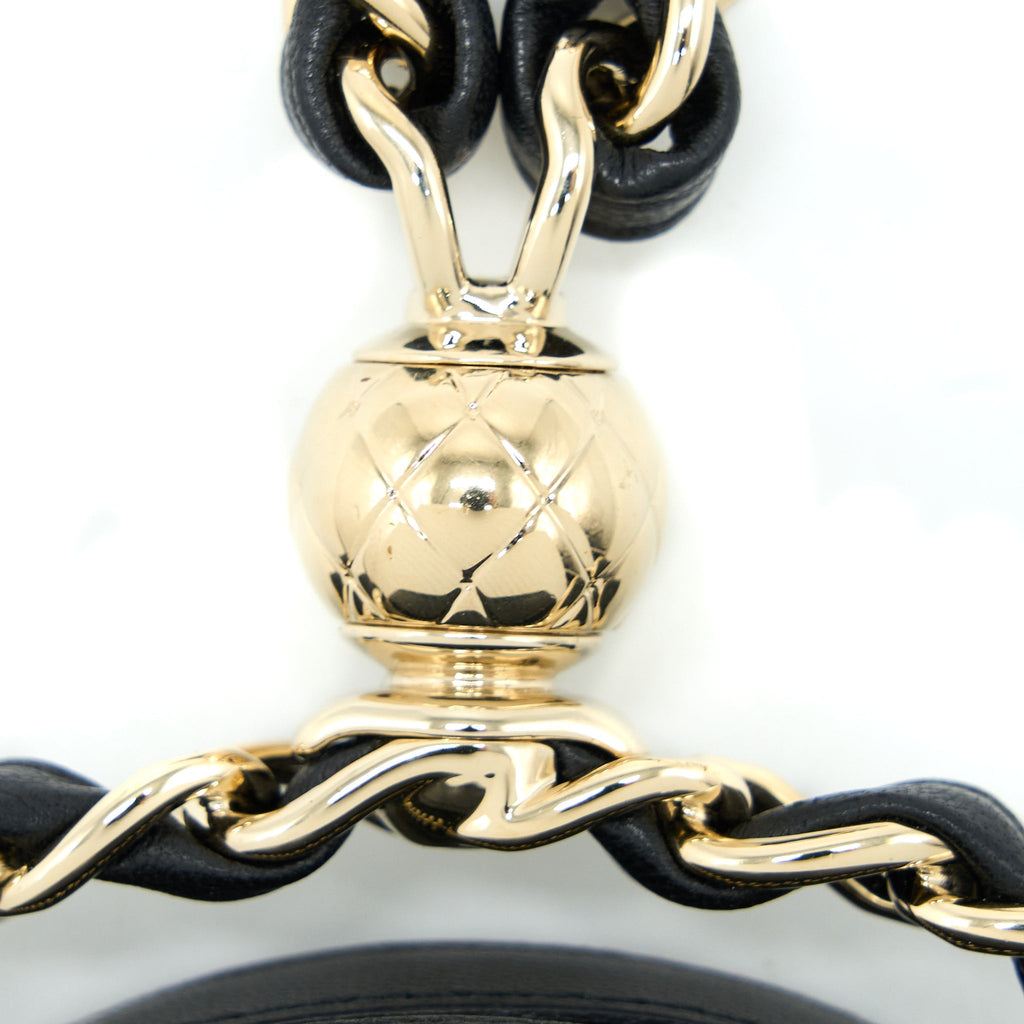 Chanel Evening Clutch with Chain Lambskin Black L