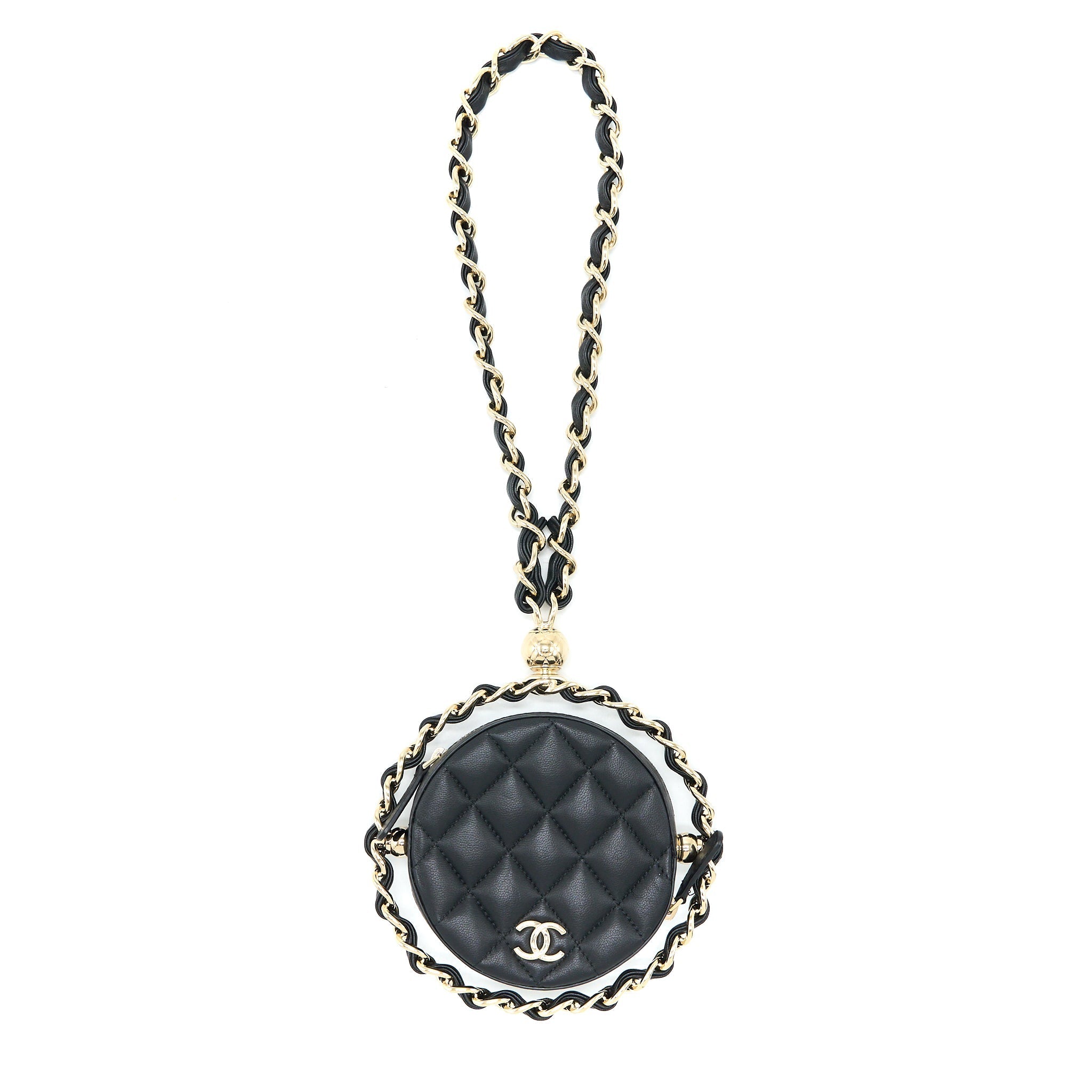 Chanel Evening Clutch with Chain Lambskin Black L