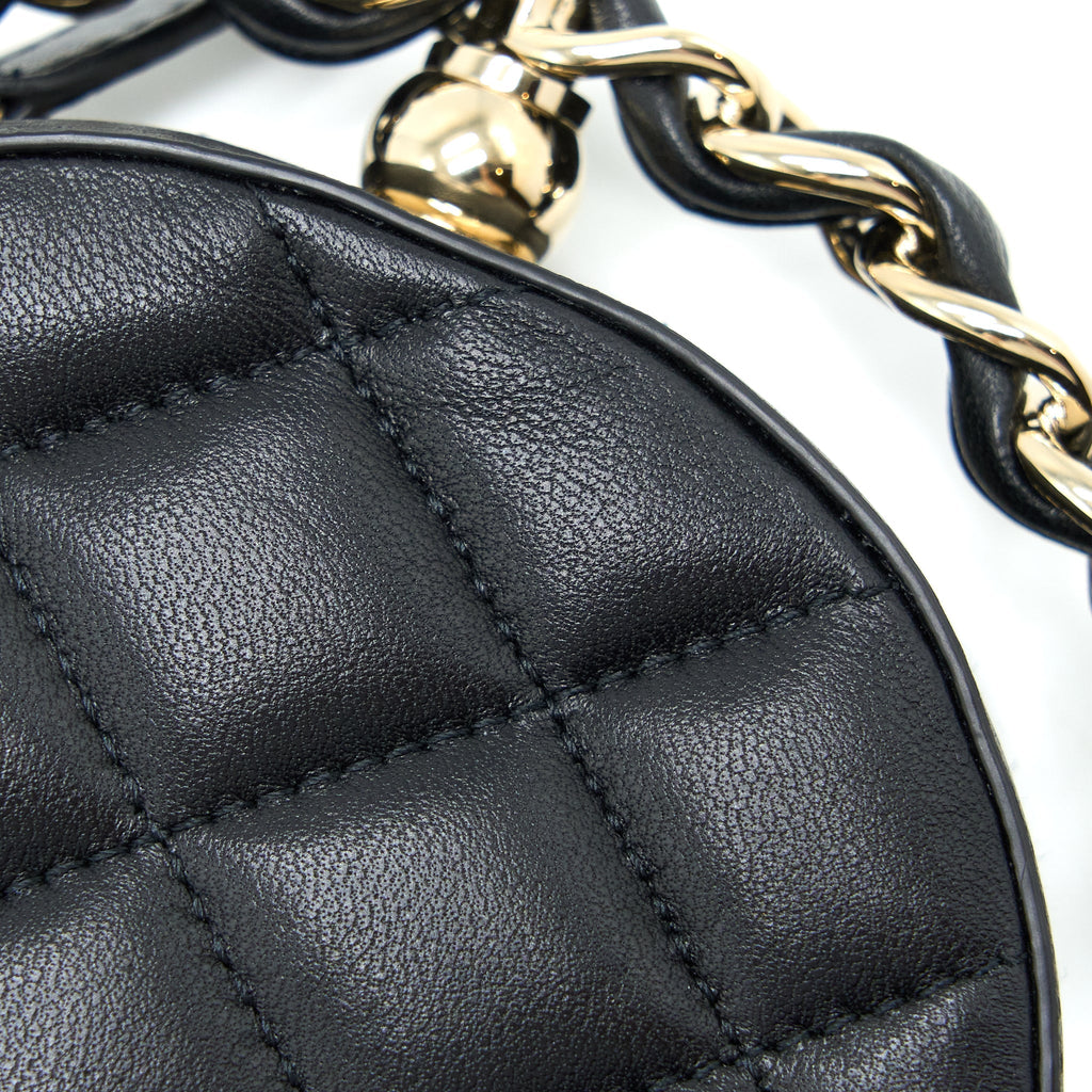 Chanel Evening Clutch with Chain Lambskin Black L
