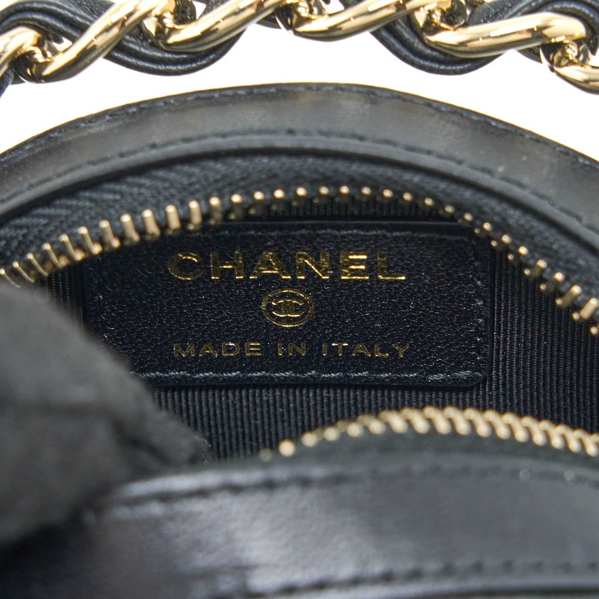 Chanel Evening Clutch with Chain Lambskin Black L