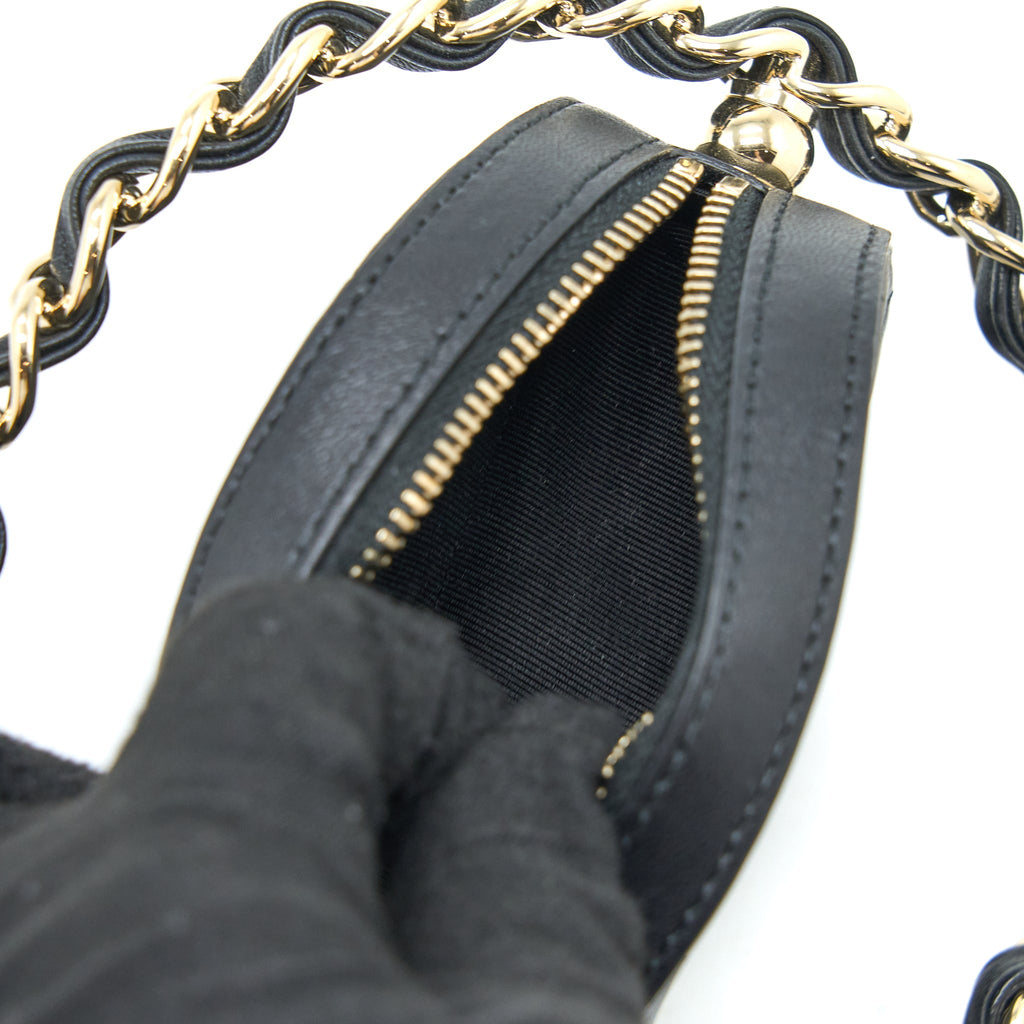 Chanel Evening Clutch with Chain Lambskin Black L