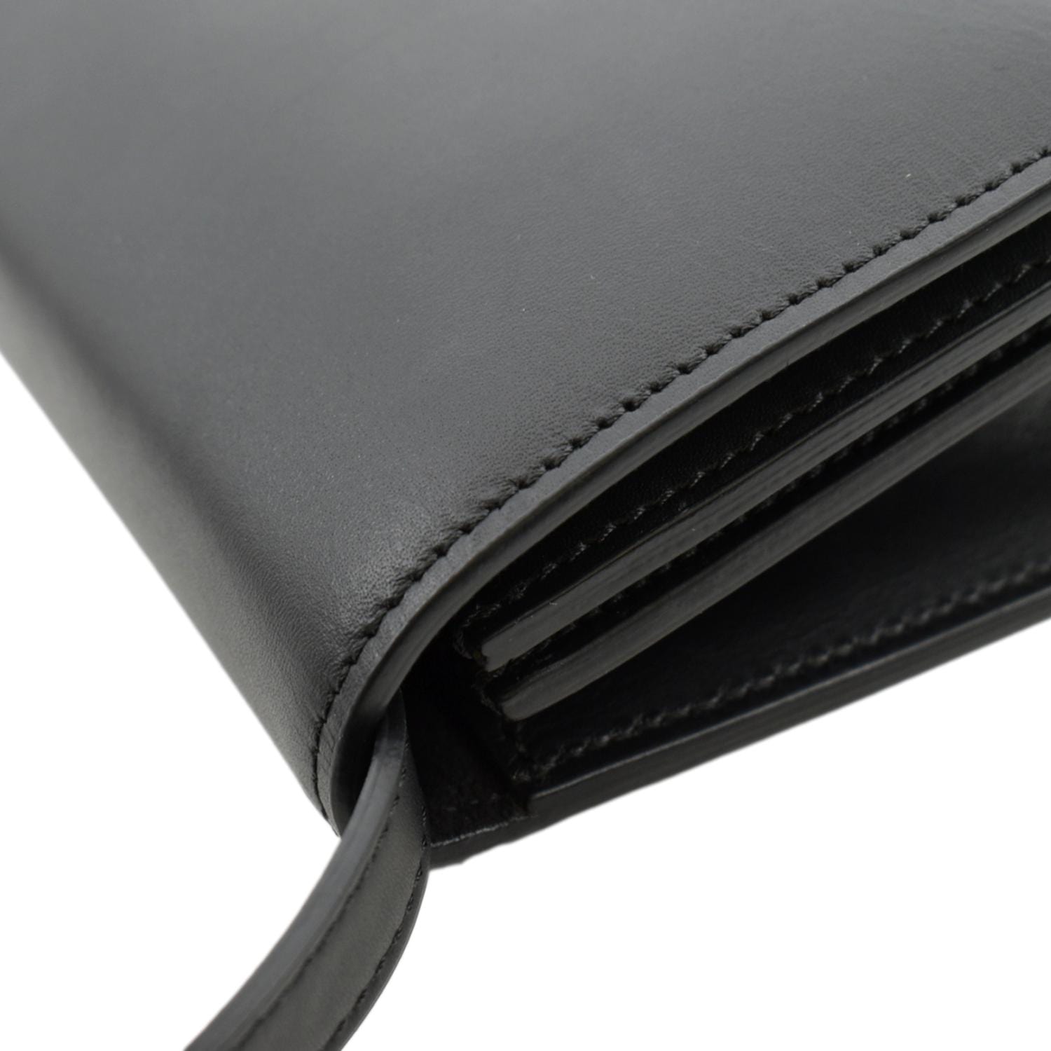 FENDI Fab Leather Crossbody Bag Black