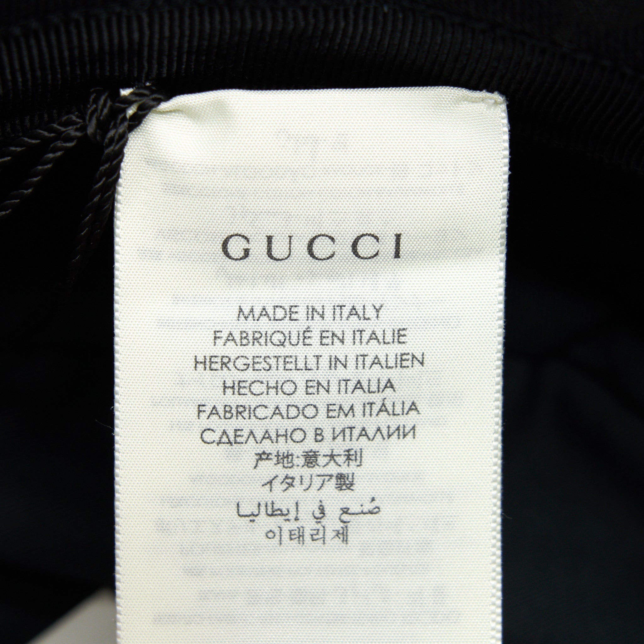 Gucci Size S (57) Bucket Hat Black