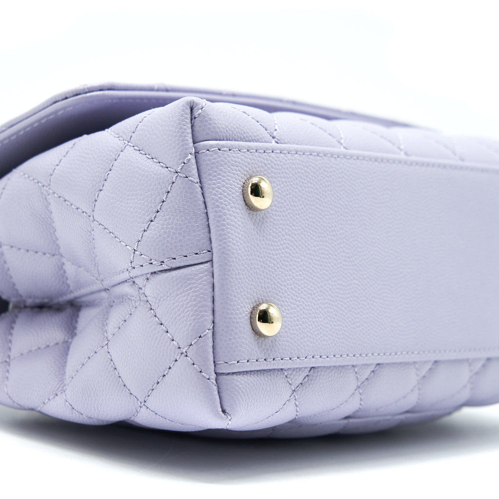 Chanel 21K lilac / Light Purple Coco Handle Small (old mini 24mm) L