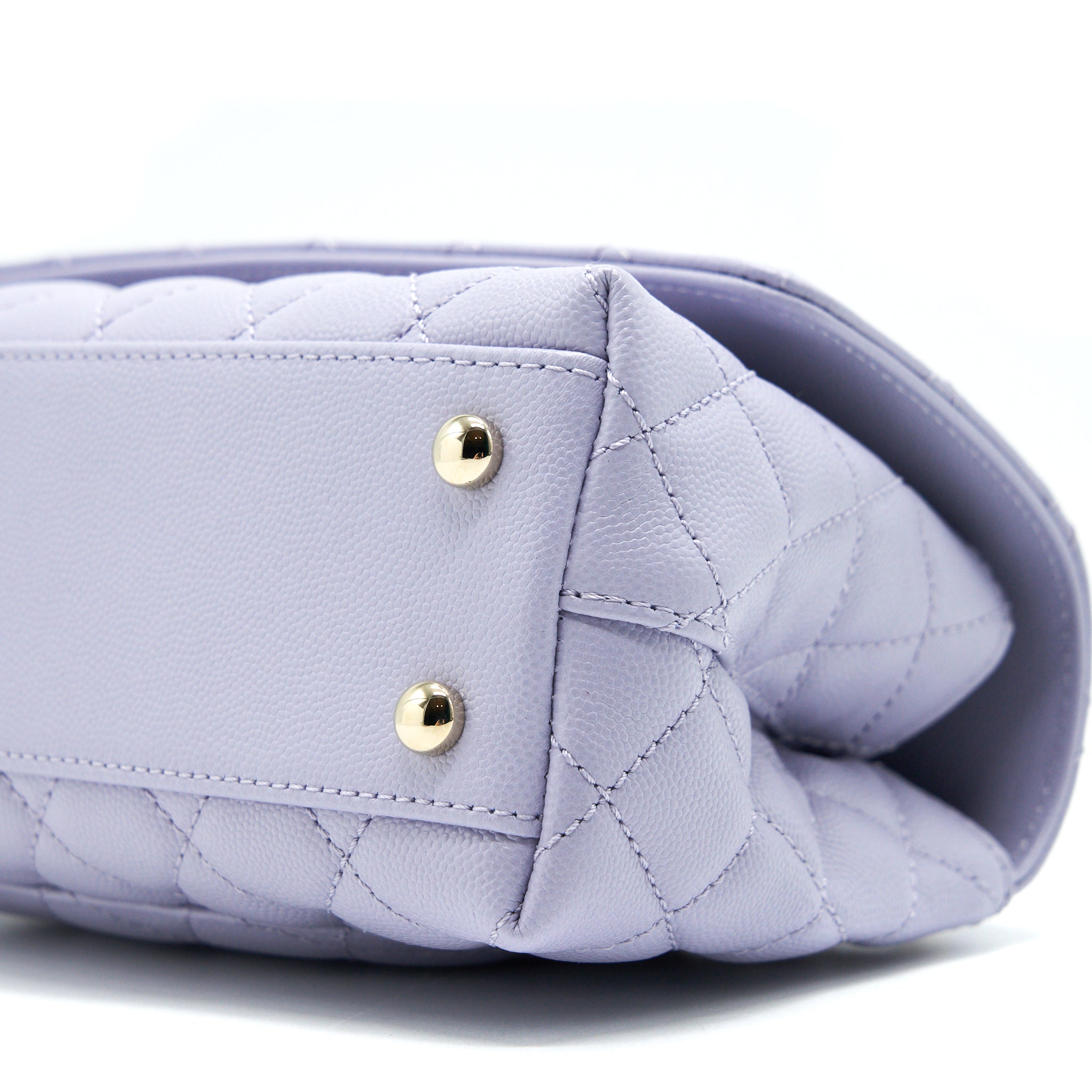 Chanel 21K lilac / Light Purple Coco Handle Small (old mini 24mm) L