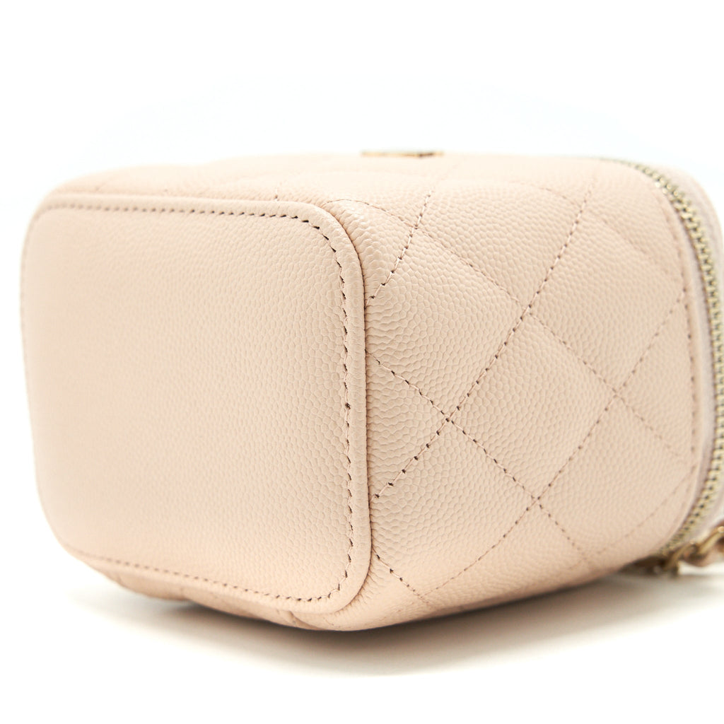 Chanel Mini Vanity Light Beige Caviar