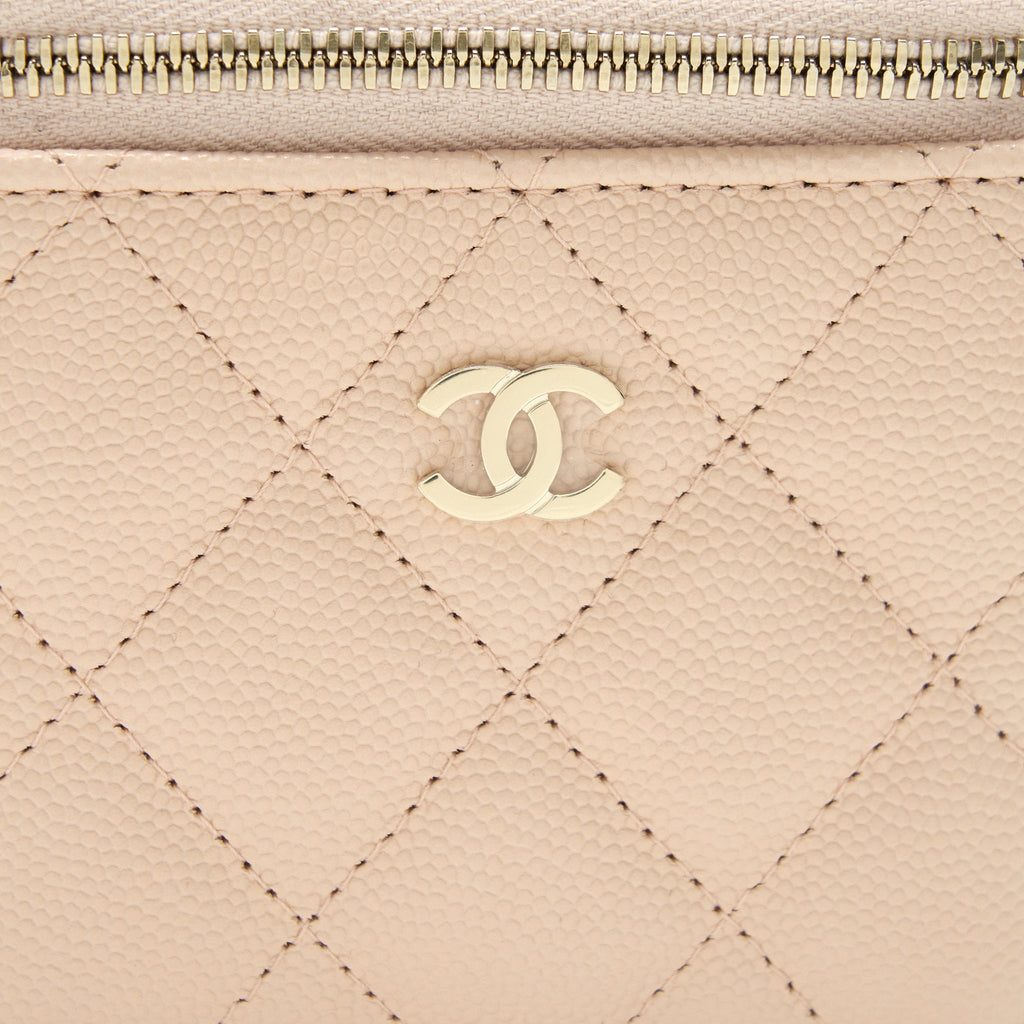 Chanel Mini Vanity Light Beige Caviar
