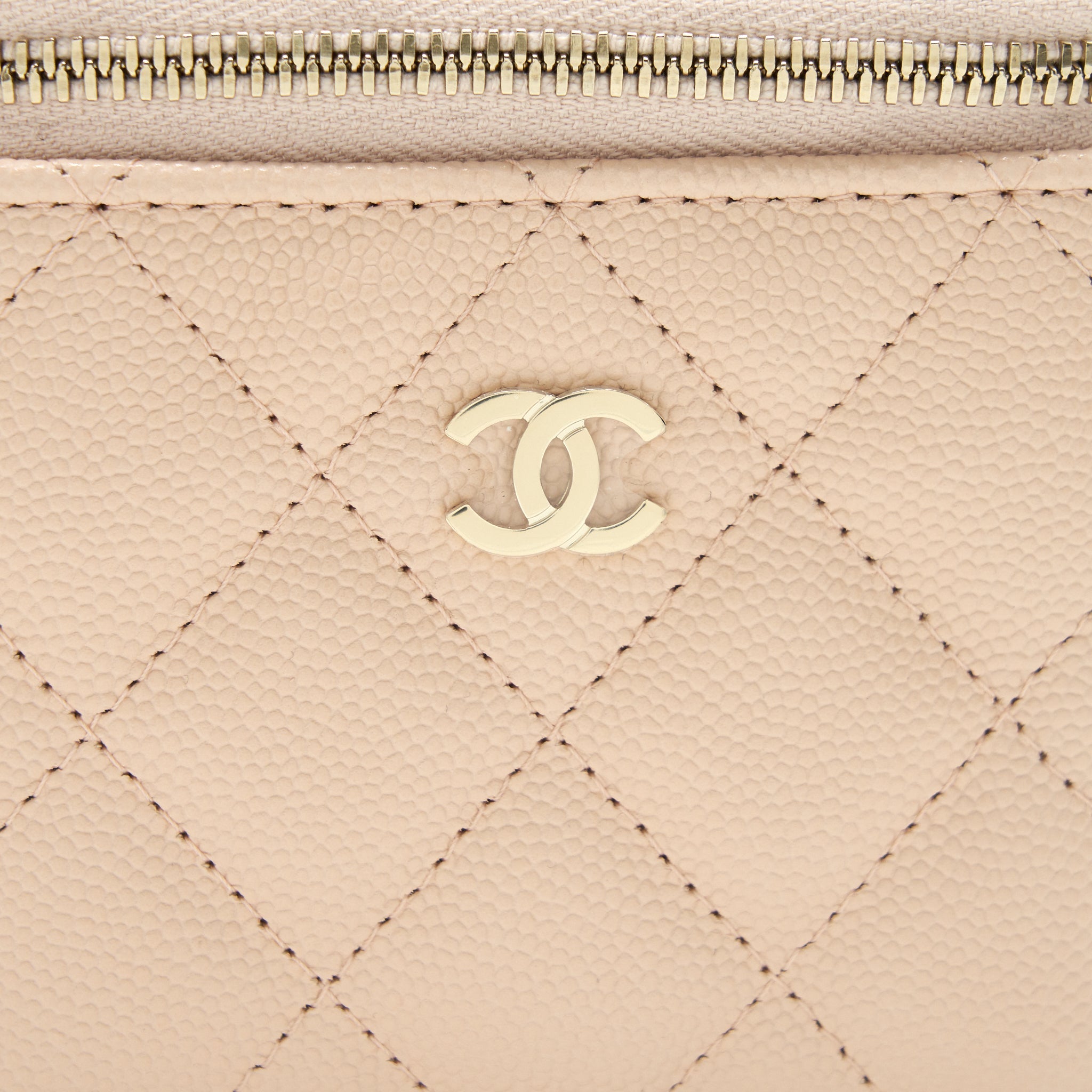 Chanel Mini Vanity Light Beige Caviar