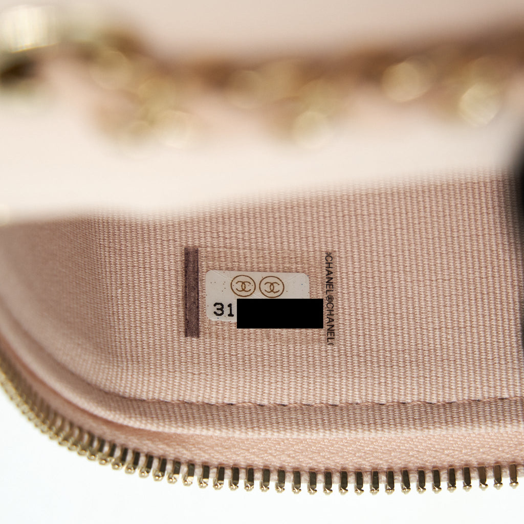 Chanel Mini Vanity Light Beige Caviar