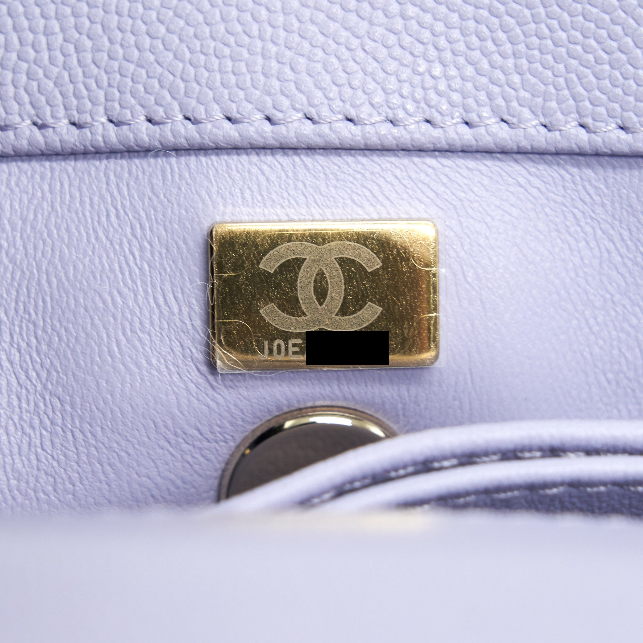 Chanel 21K lilac / Light Purple Coco Handle Small (old mini 24mm) L