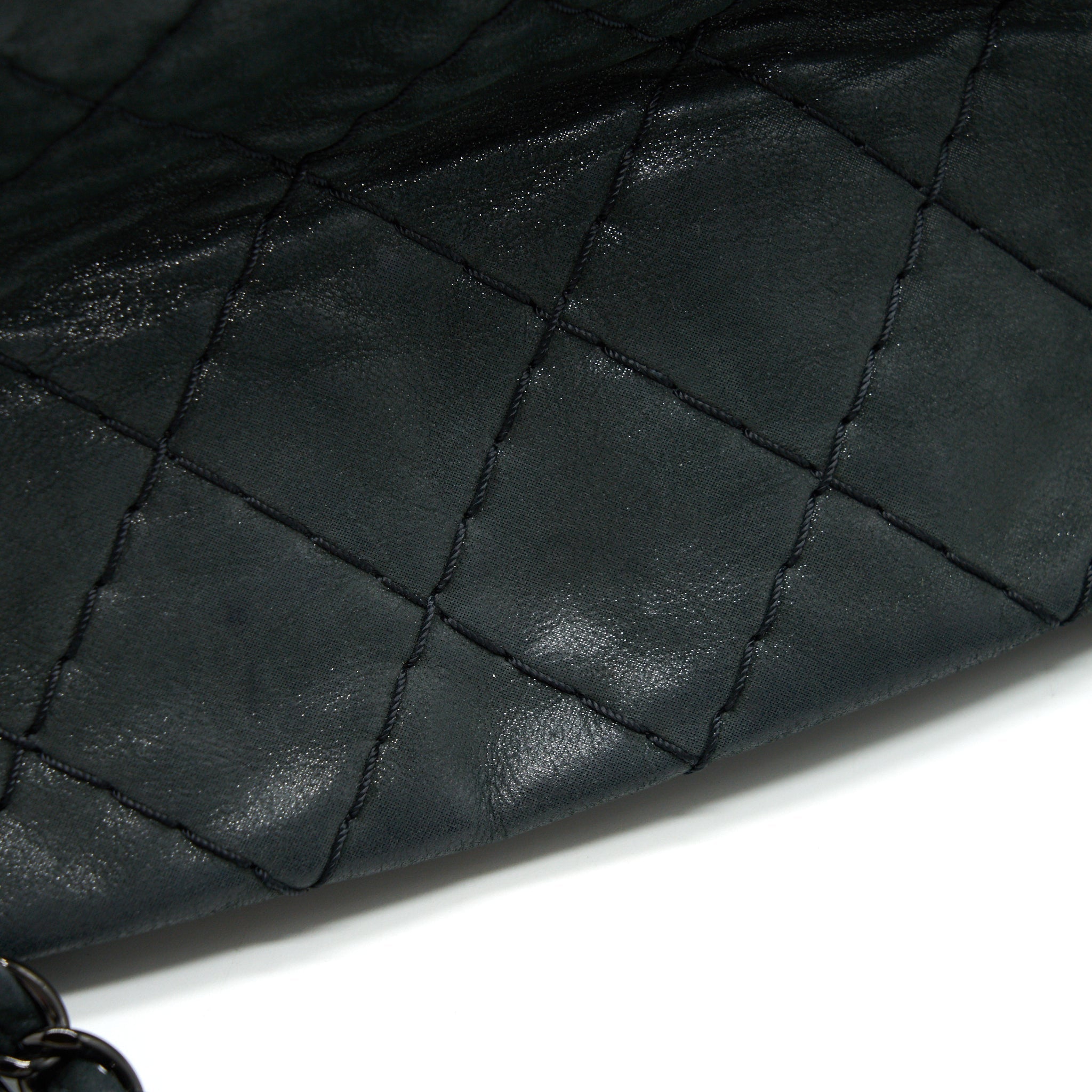 CHANEL JUST MADEMOISELLE BOWLING BAG QUILTED LEATHER IN BLACK BHW
