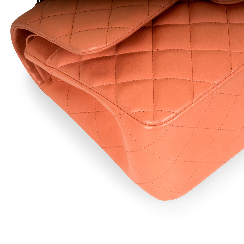 Chanel Classic Flap Bag - Jumbo - Peach