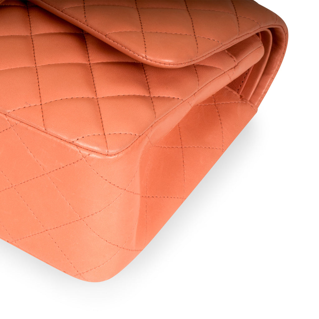 Chanel Classic Flap Bag - Jumbo - Peach