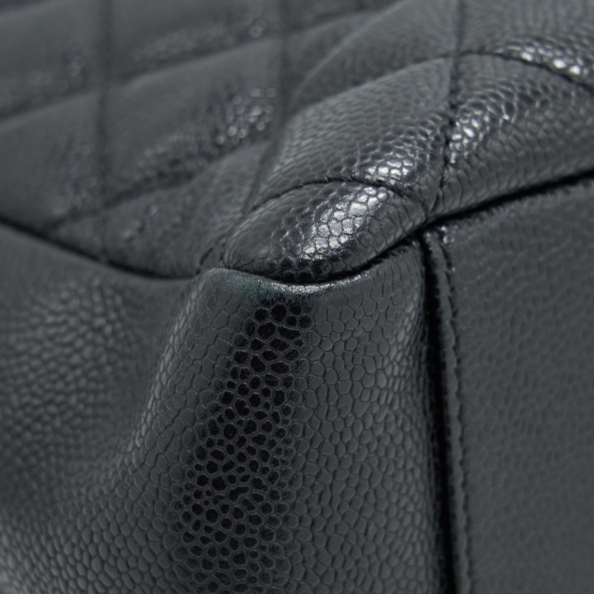 Chanel Grand Shopping Tote Caviar Black  serial 17
