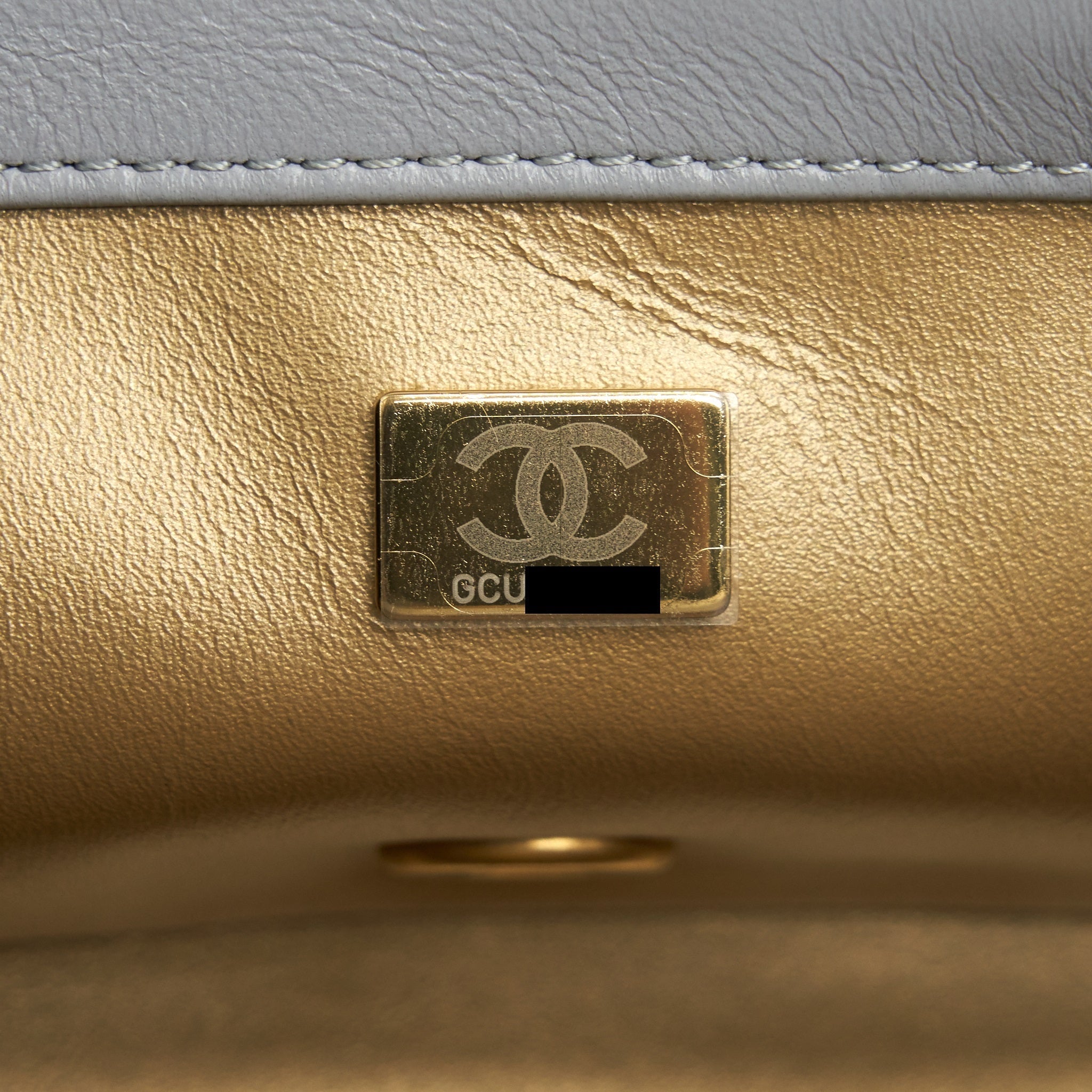 Chanel 21B pearl Crush Mini Rectangular Flap Bag Grey