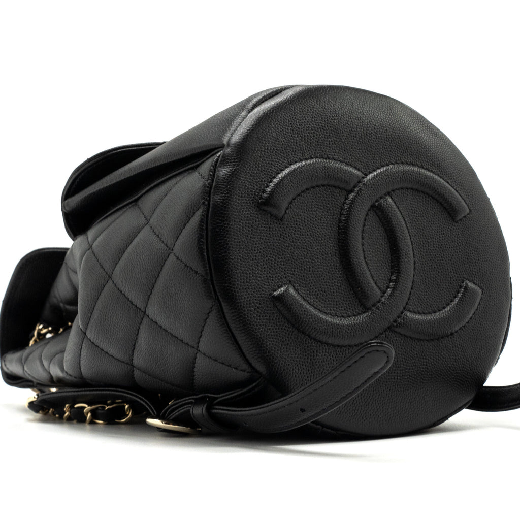 Chanel 22s mini backpack caviar black L(Microchip)
