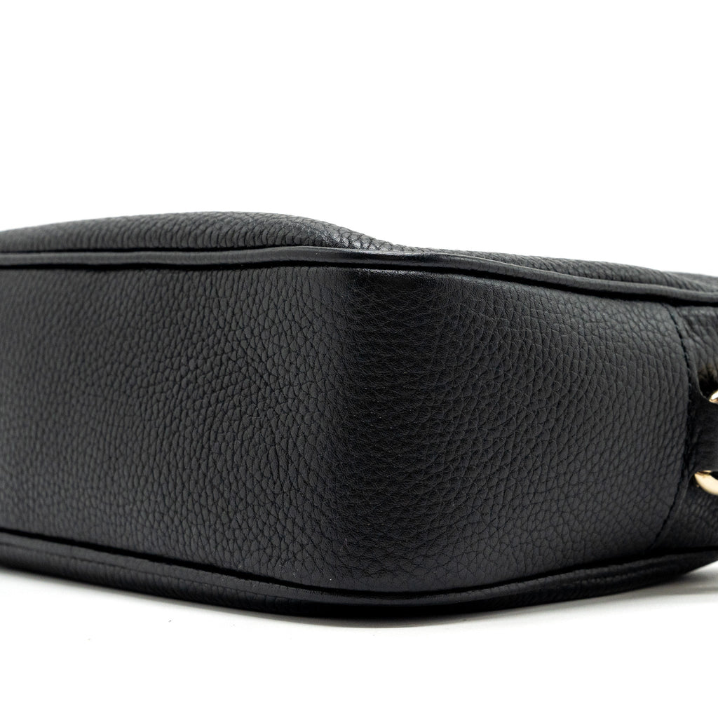 Gucci soho disco camera bag grained calfskin black