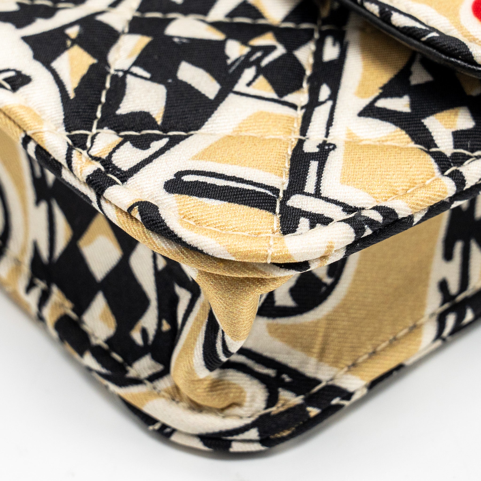 Chanel Mini Clutch With Chain Fabric Multicolour L (Microchip)