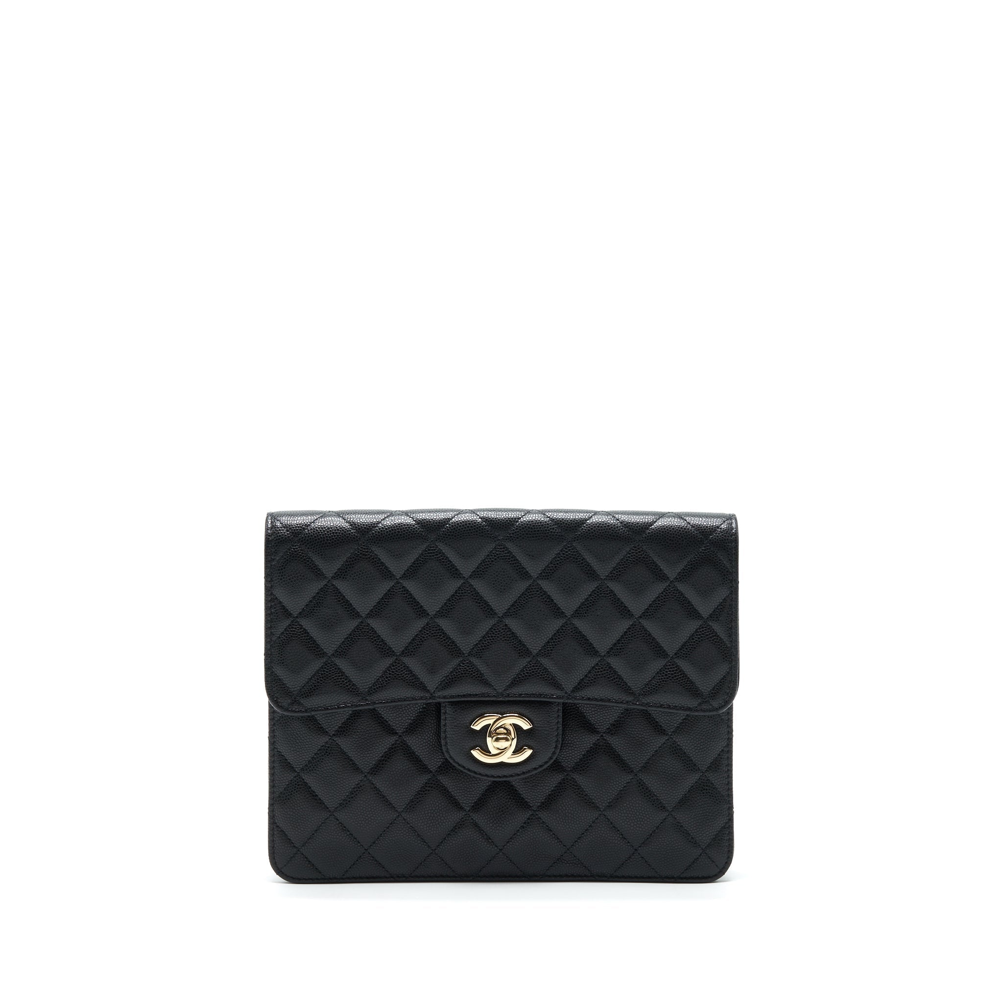 Chanel Flap Case Black Caviar L