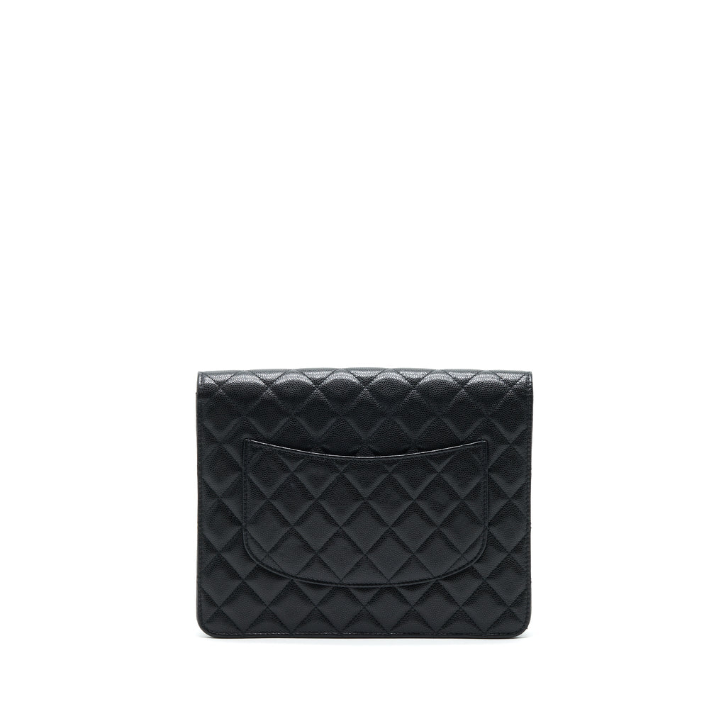 Chanel Flap Case Black Caviar L