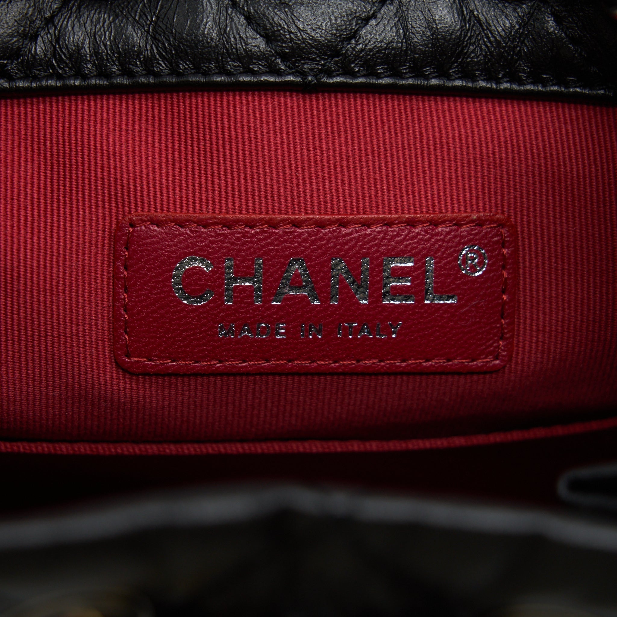 Chanel Small Gabrielle Backpack Calfskin Black Multicolour Hardware