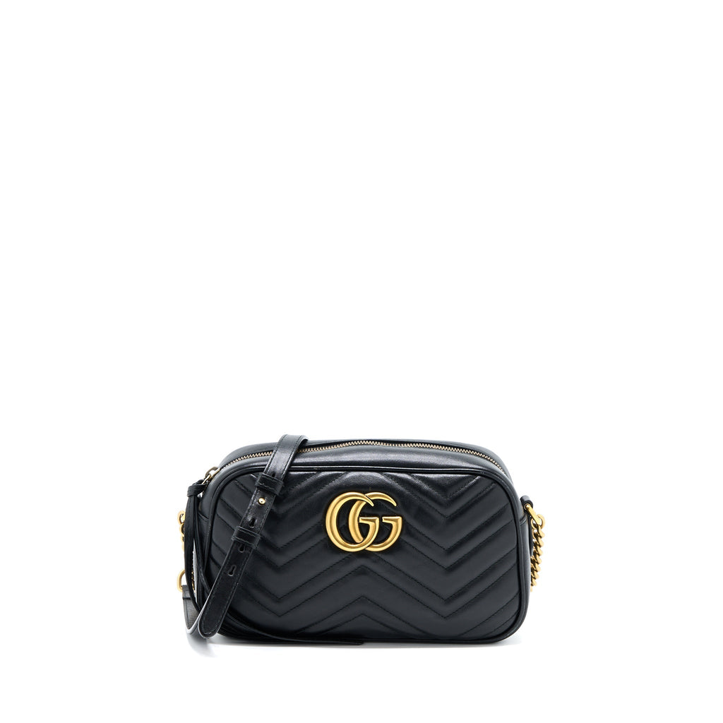 Gucci Small Marmont Matelasse Calfskin Black