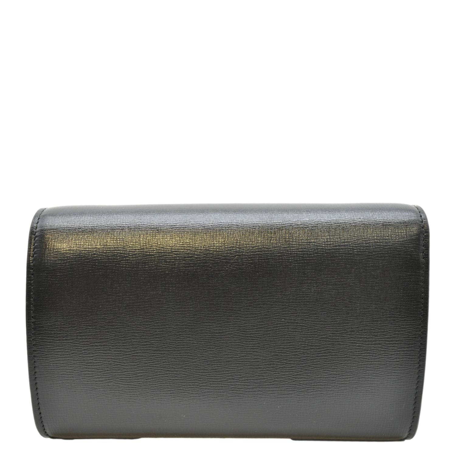 GUCCI Horsebit 1955 Mini Leather Crossbody Bag Black 724713