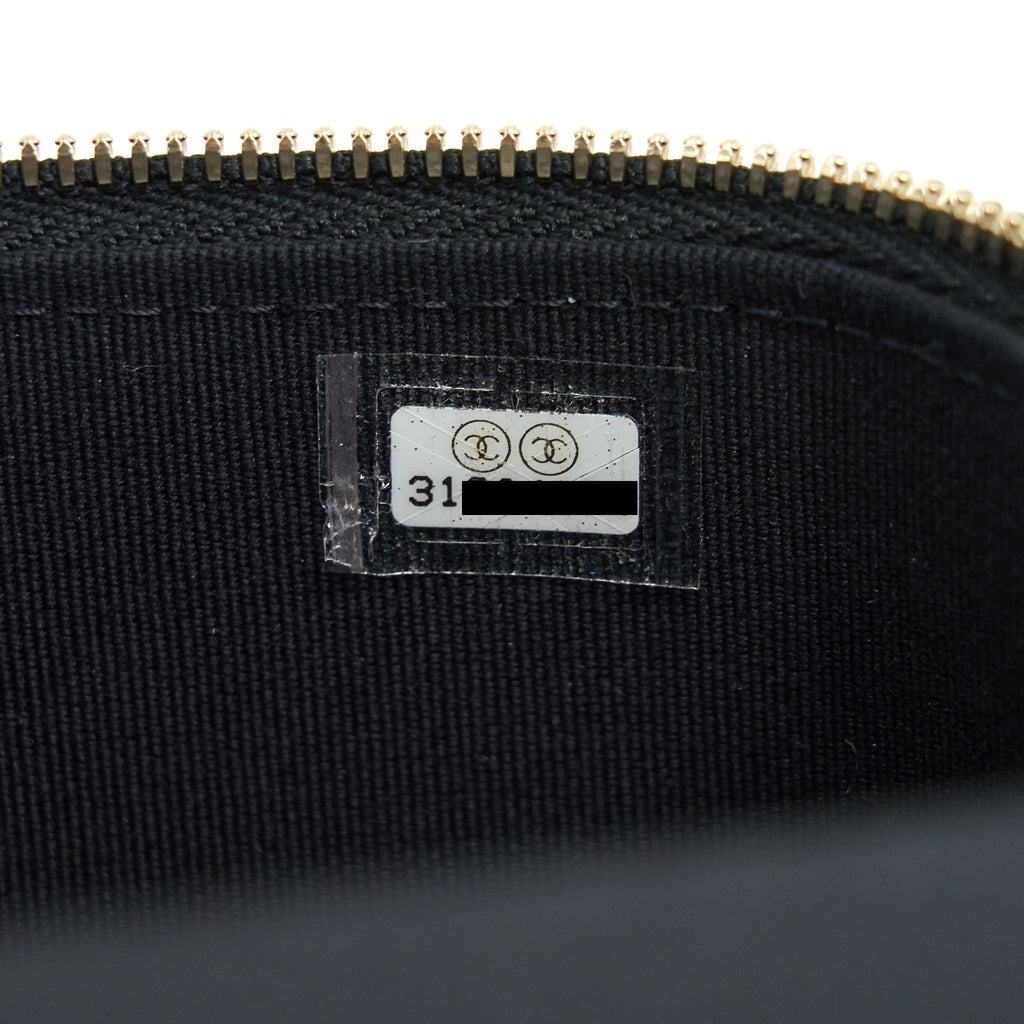 Chanel 21K top handle rectangular Vanity with chain Black L