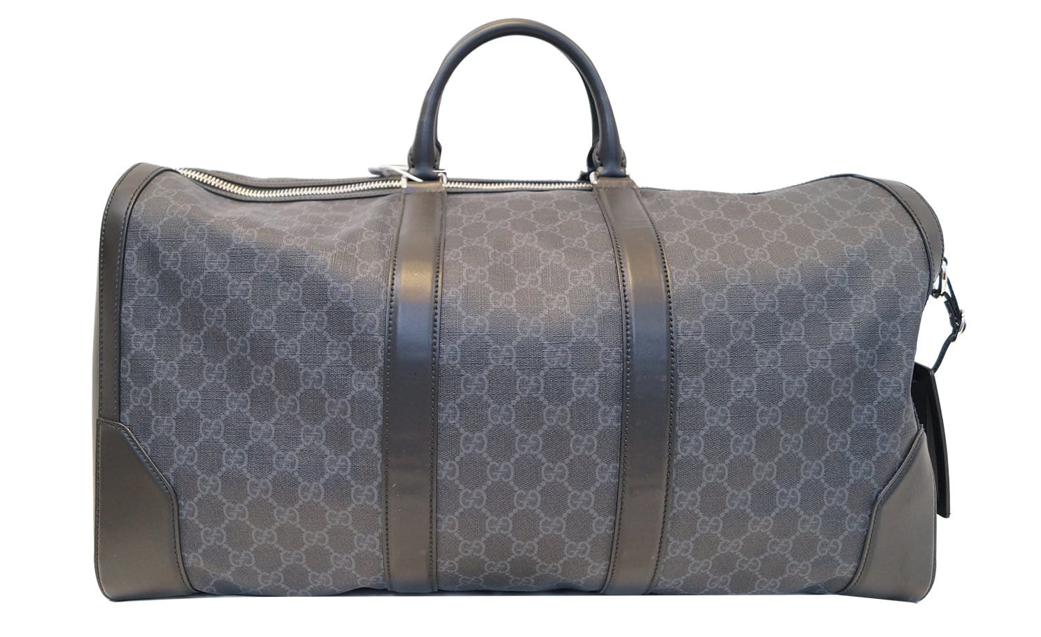 GUCCI Black Soft GG Supreme carry-on Duffle Travel Bag 478323