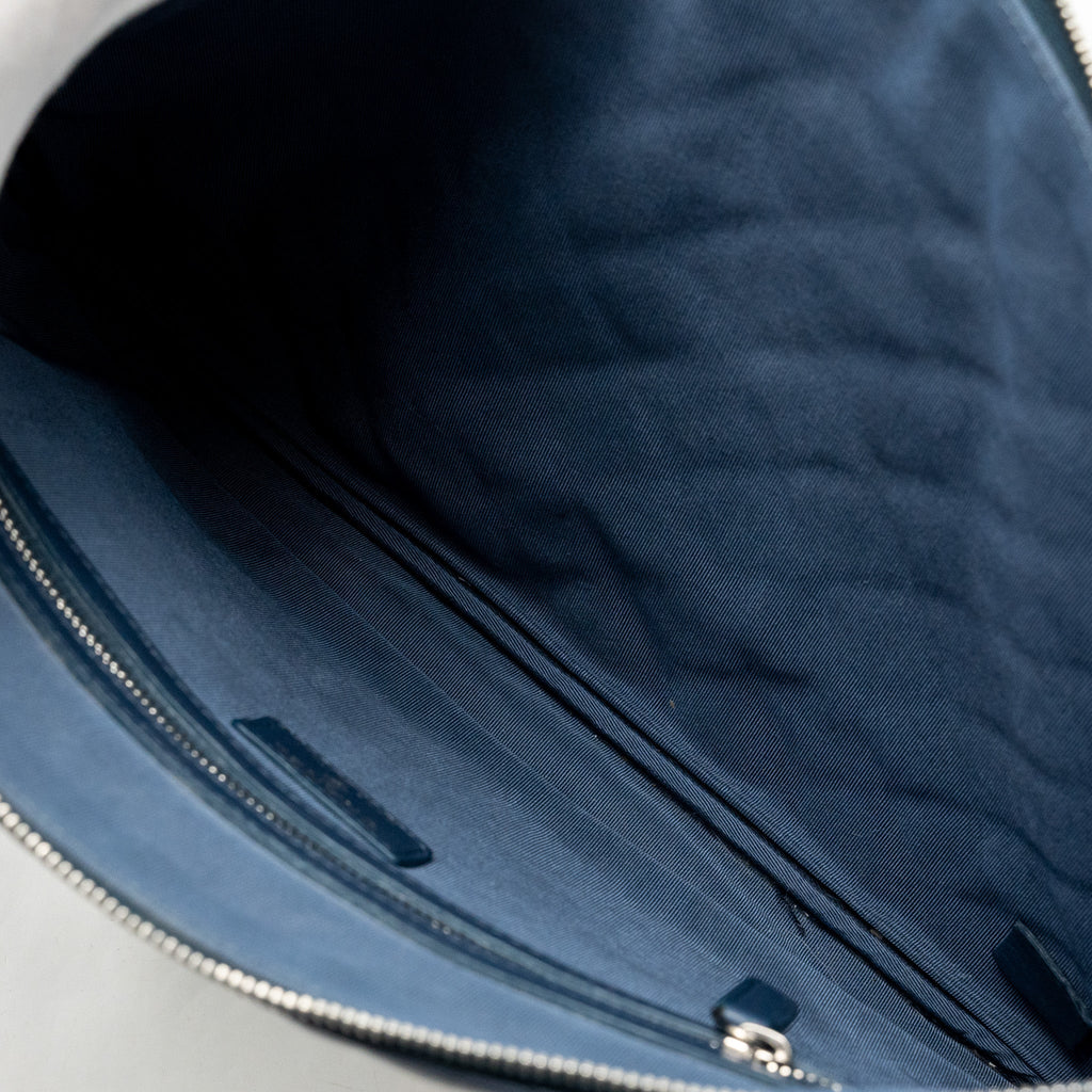 Chanel Classic Quilted Large Clutch Bag Lambskin Navy