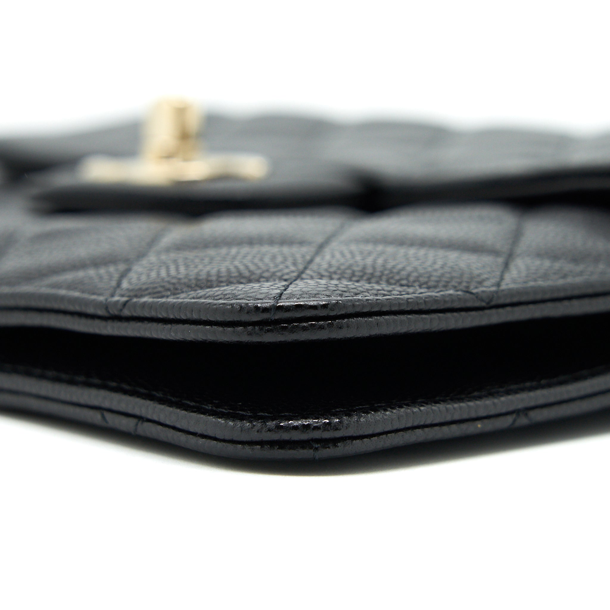 Chanel Flap Case Black Caviar L