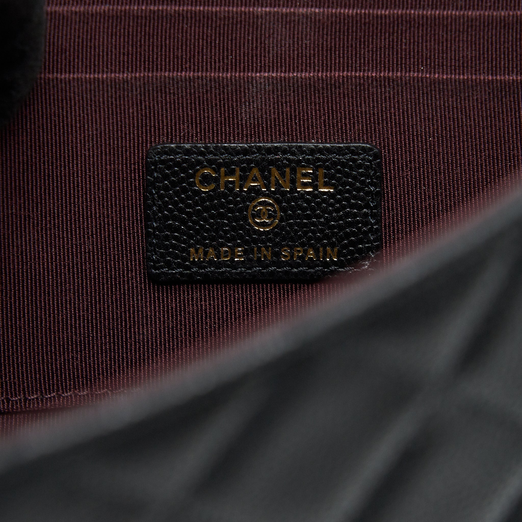 Chanel Flap Case Black Caviar L