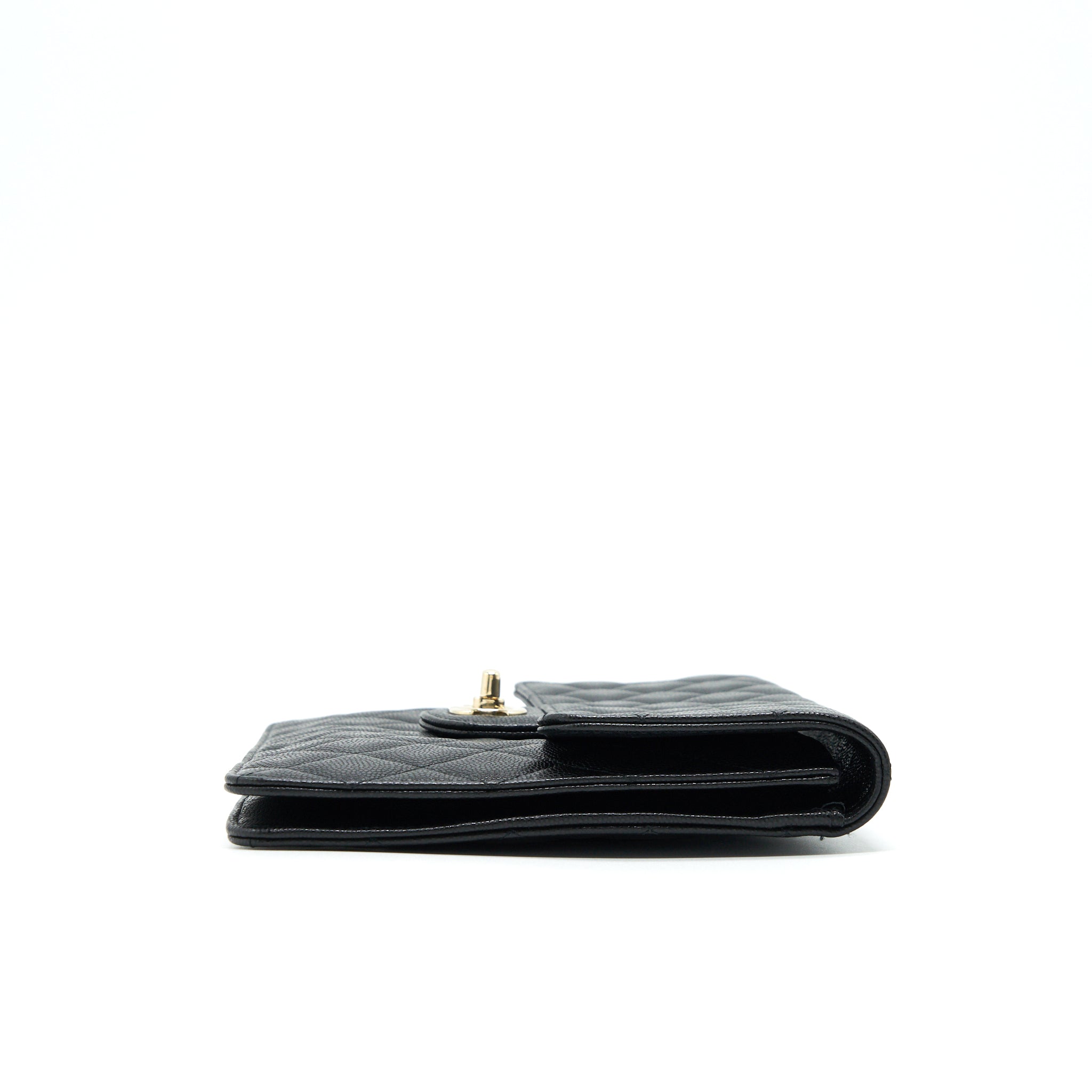 Chanel Flap Case Black Caviar L
