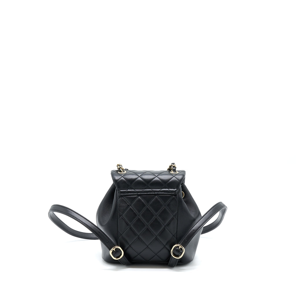 Chanel Duma Mini Backpack Lambskin Black L