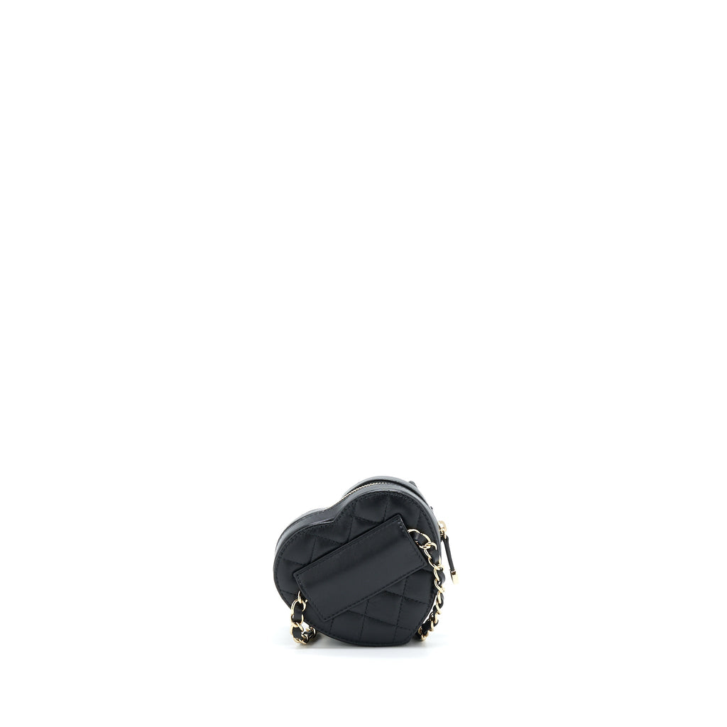 Chanel 22S Heart Belt Bag Lambskin Black L