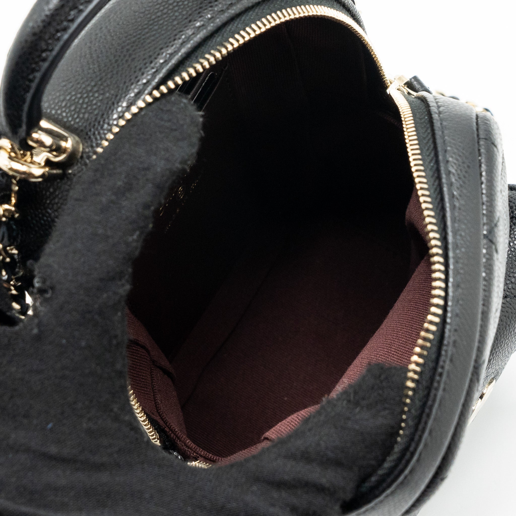 Chanel 24c Mini Backpack/Crossbody Bag Caviar Black L (Microchip)