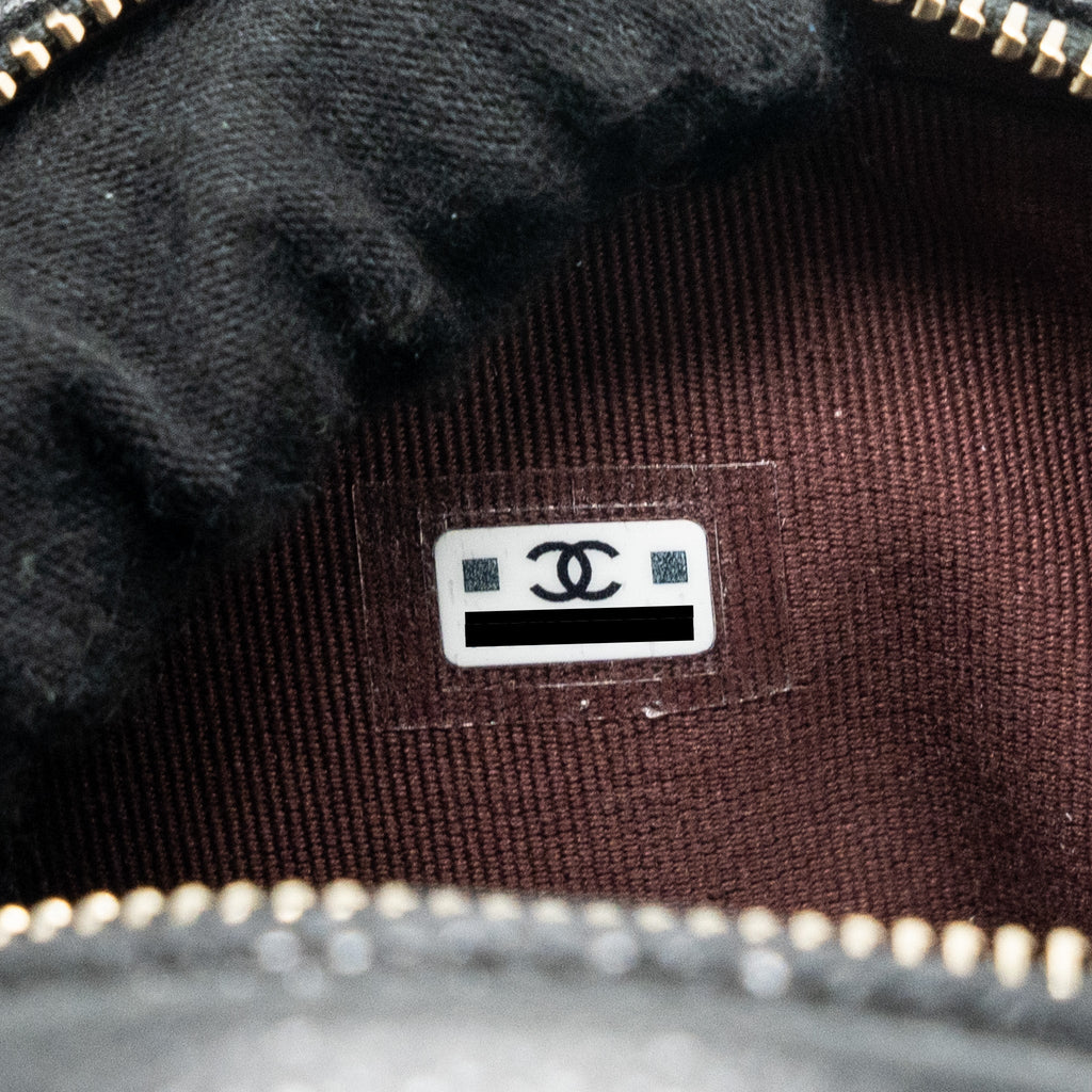 Chanel 24c Mini Backpack/Crossbody Bag Caviar Black L (Microchip)