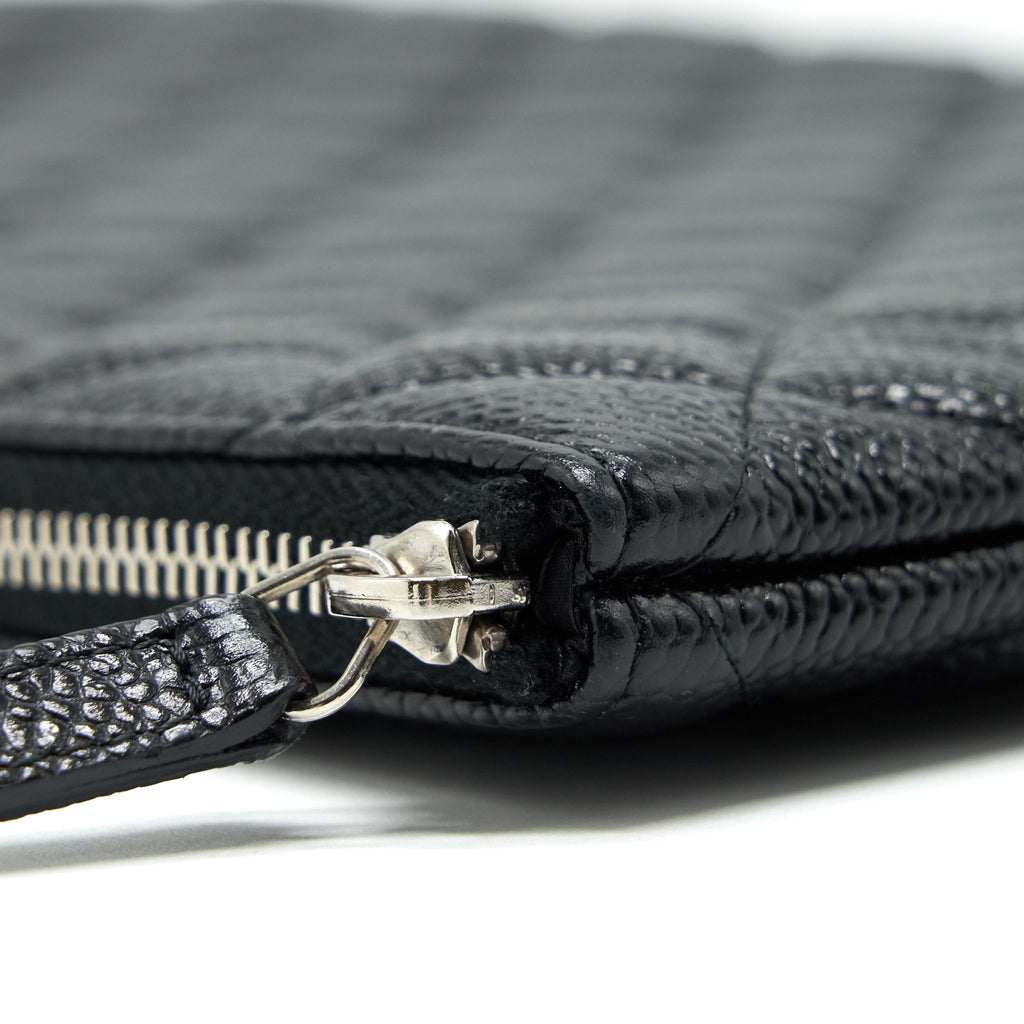 Chanel Caviar Pouch Black