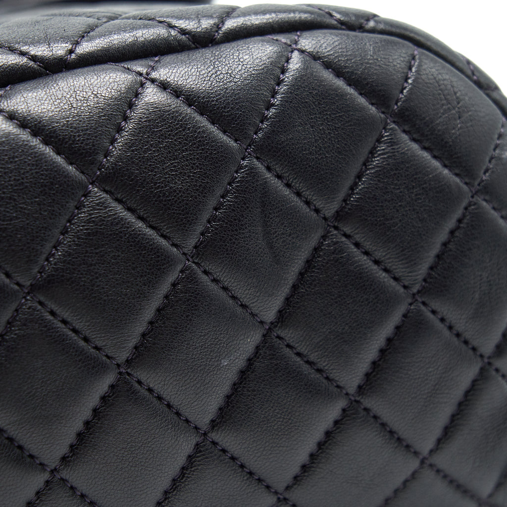 Chanel Quilted Urban Spirit Backpack Lambskin Black