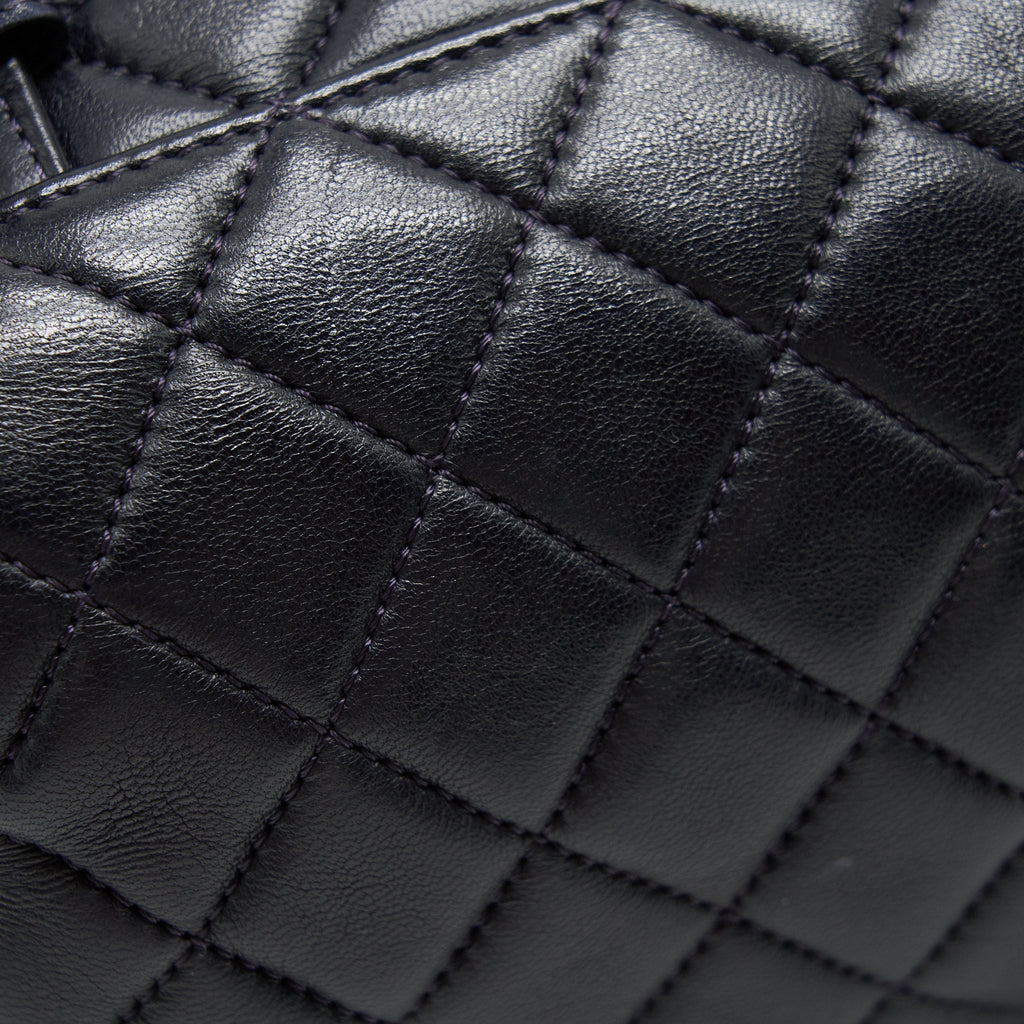 Chanel Quilted Urban Spirit Backpack Lambskin Black