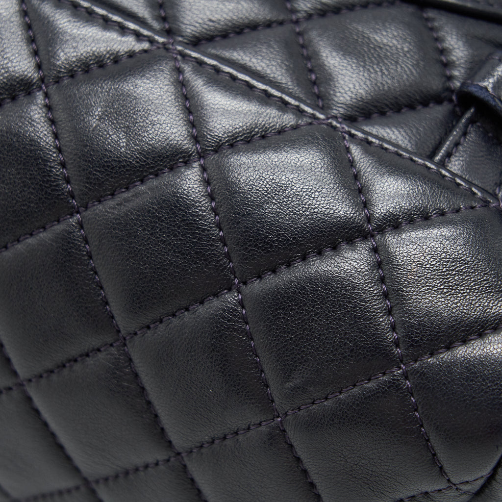 Chanel Quilted Urban Spirit Backpack Lambskin Black