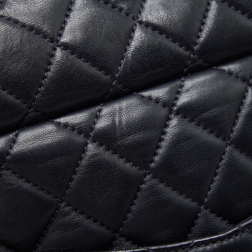 Chanel Quilted Urban Spirit Backpack Lambskin Black