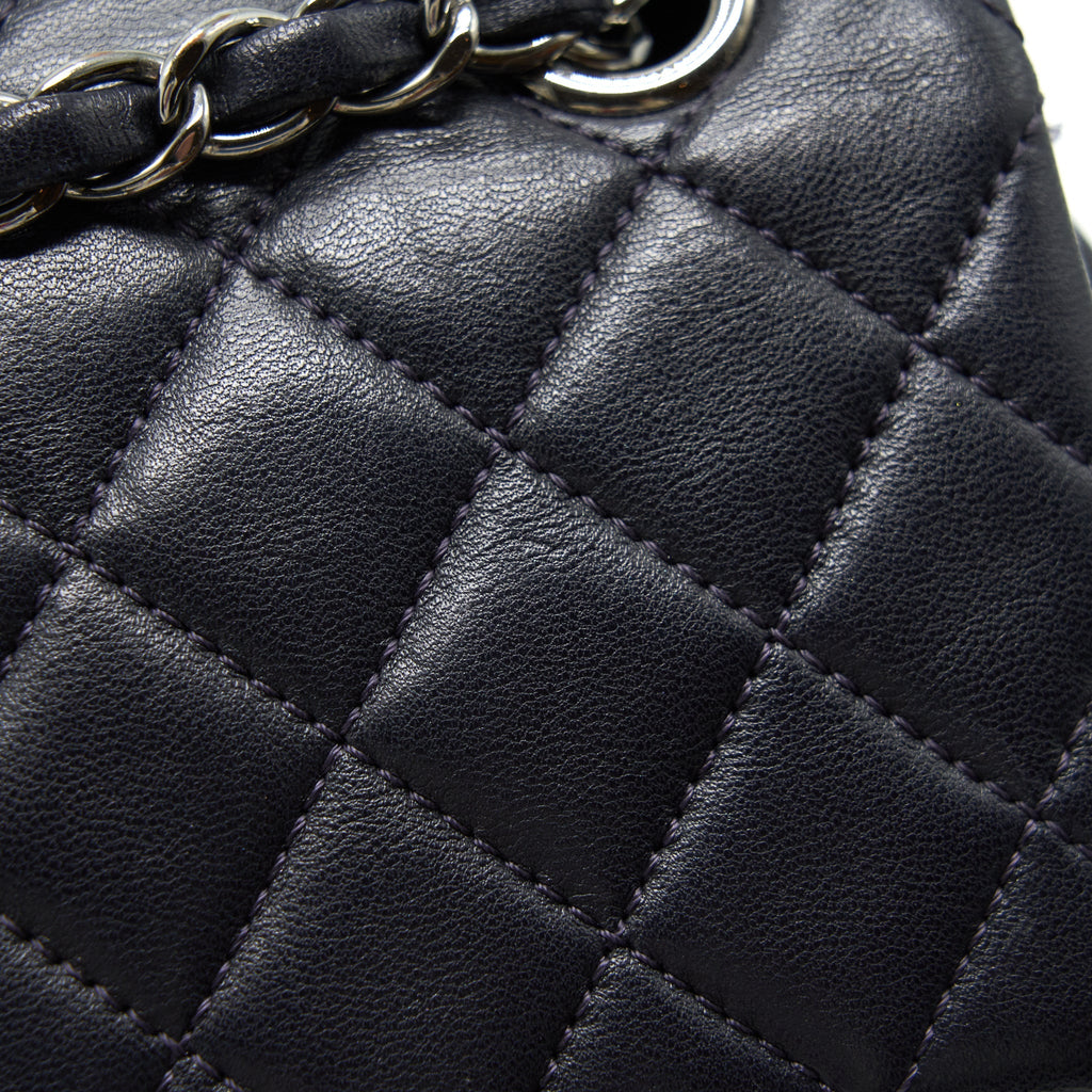 Chanel Quilted Urban Spirit Backpack Lambskin Black