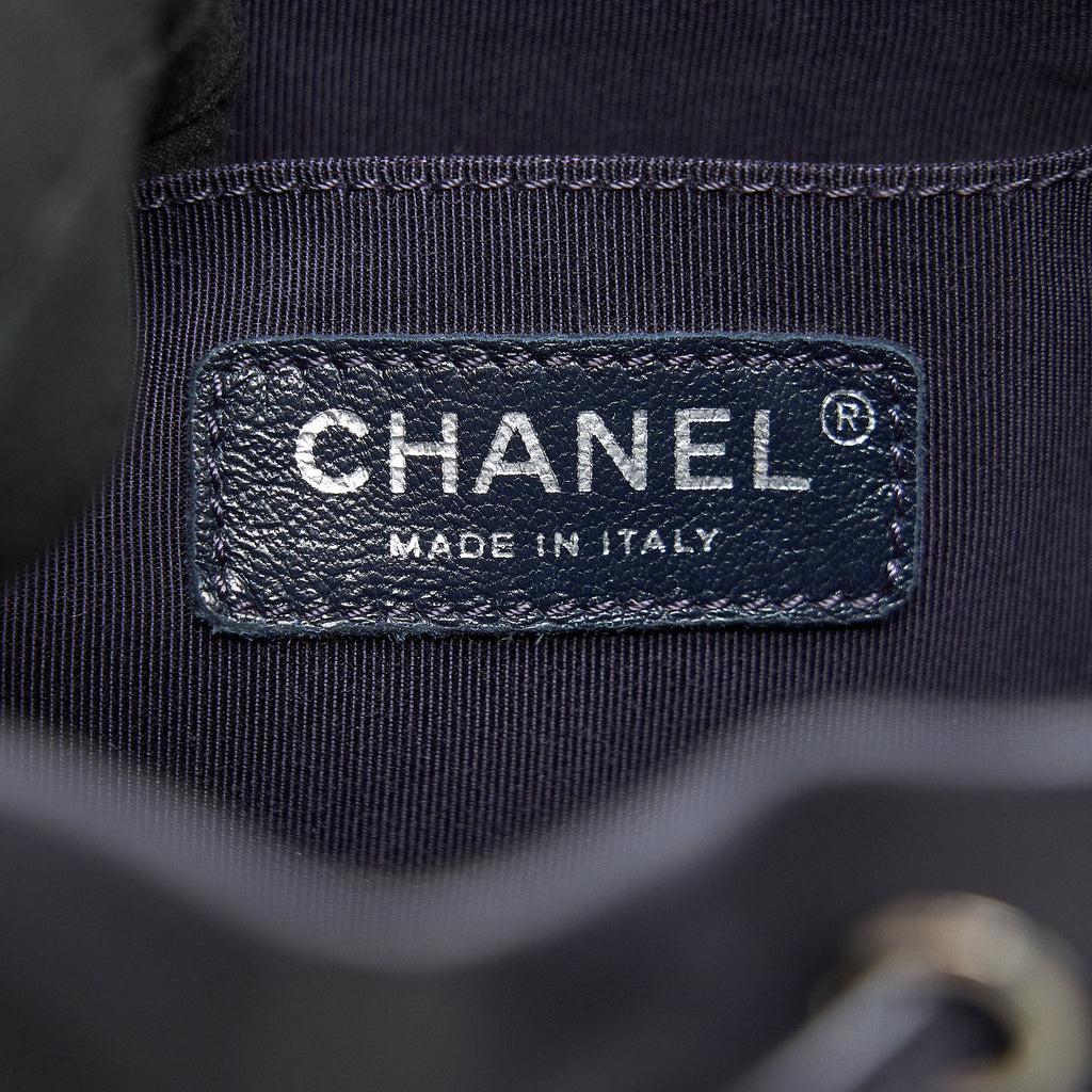Chanel Quilted Urban Spirit Backpack Lambskin Black