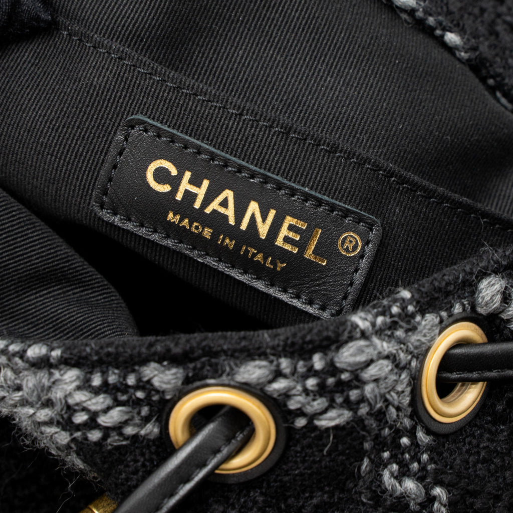 Chanel Duma Backpack Tweed Multicoloured Brushed  (Microchip)