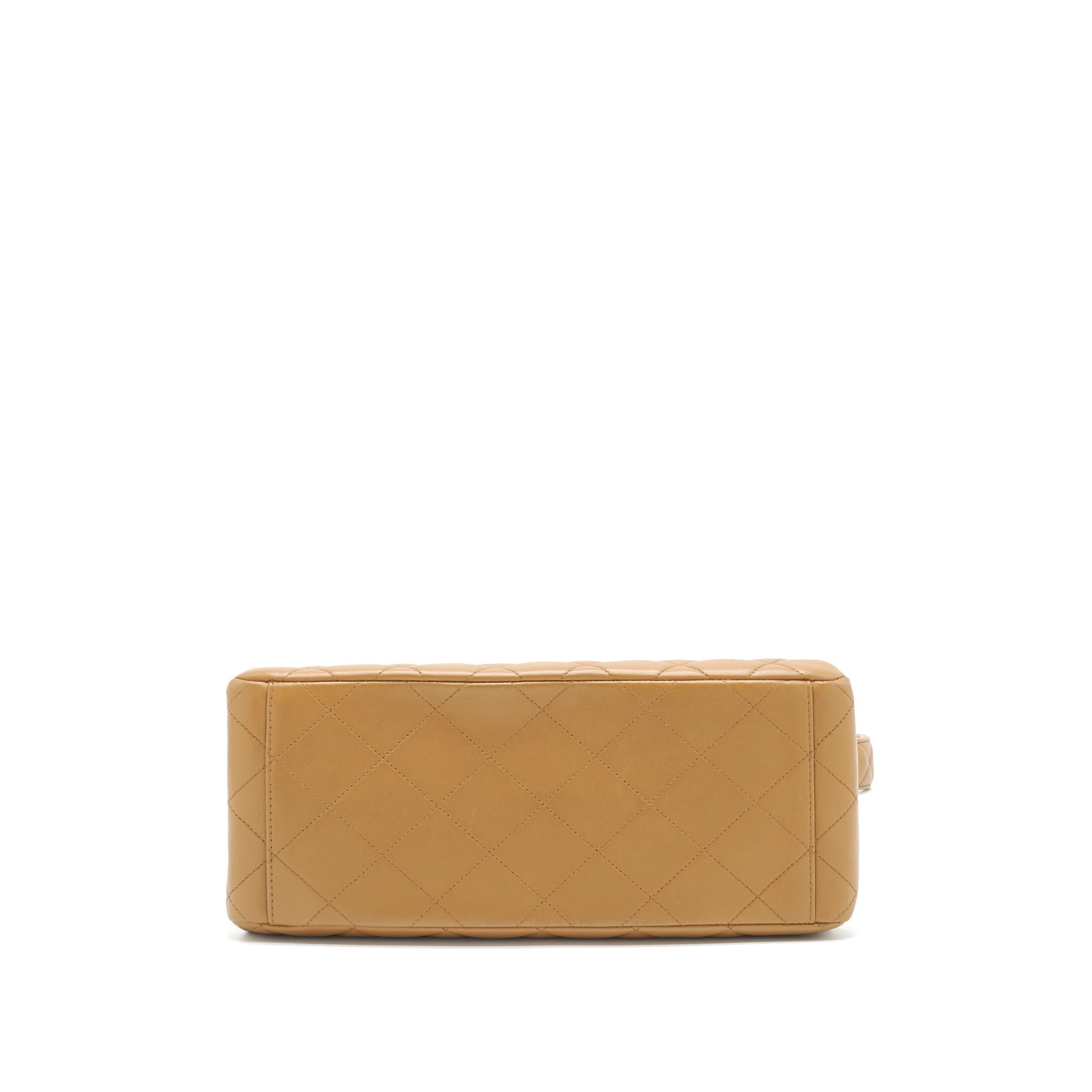 Chanel Vintage Kelly Shoulder Bag Dark Beige