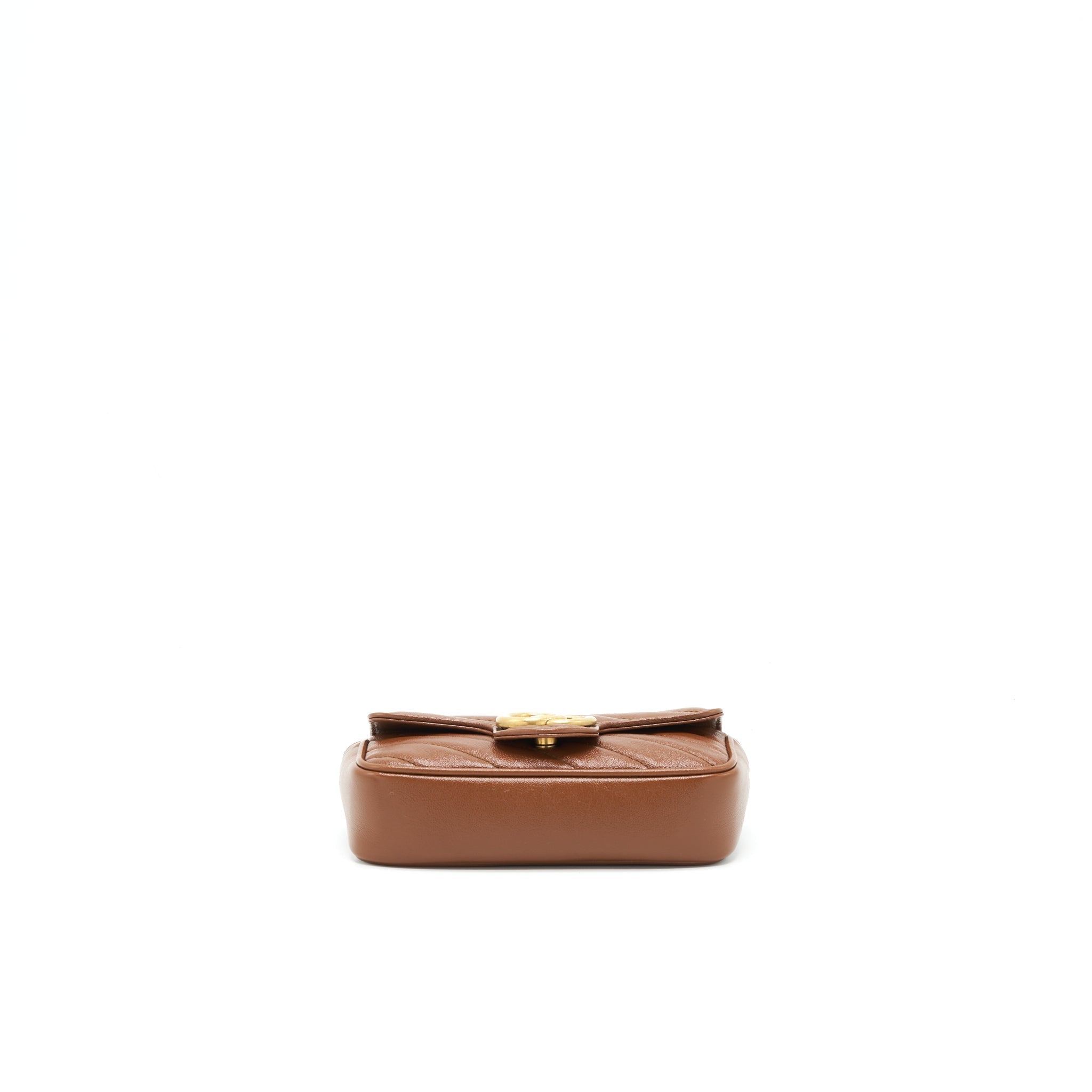 Gucci GG Marmont Matelasse Super Mini Bag Brown