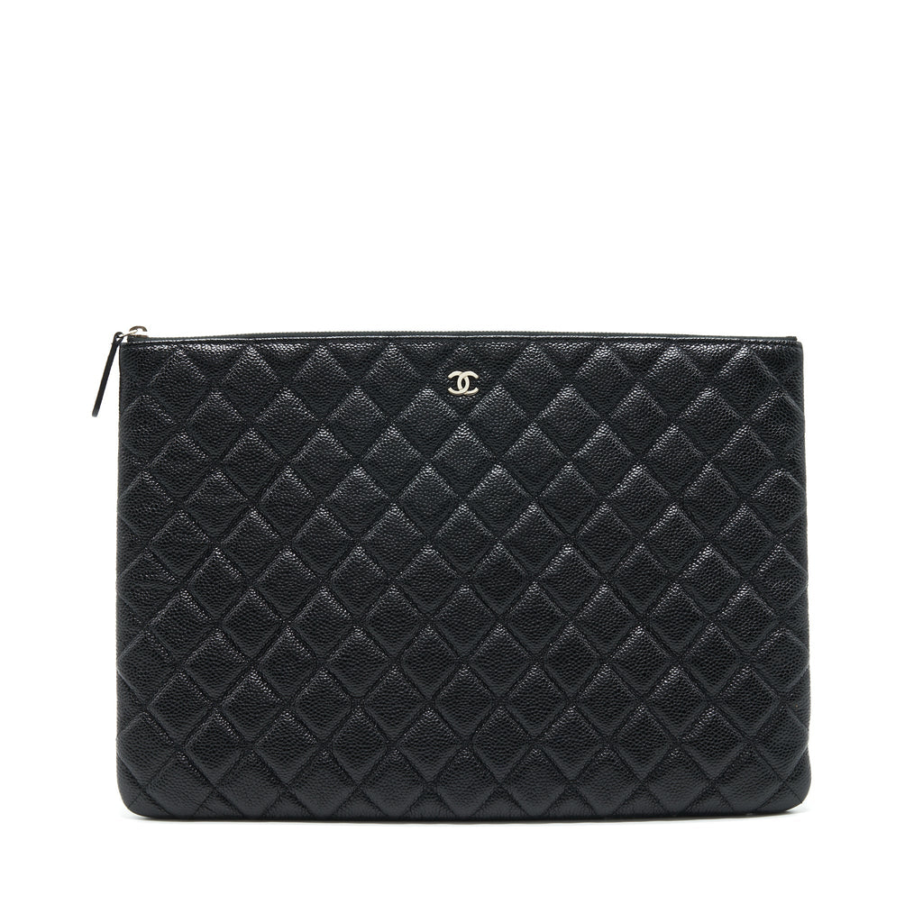 Chanel Caviar Pouch Black