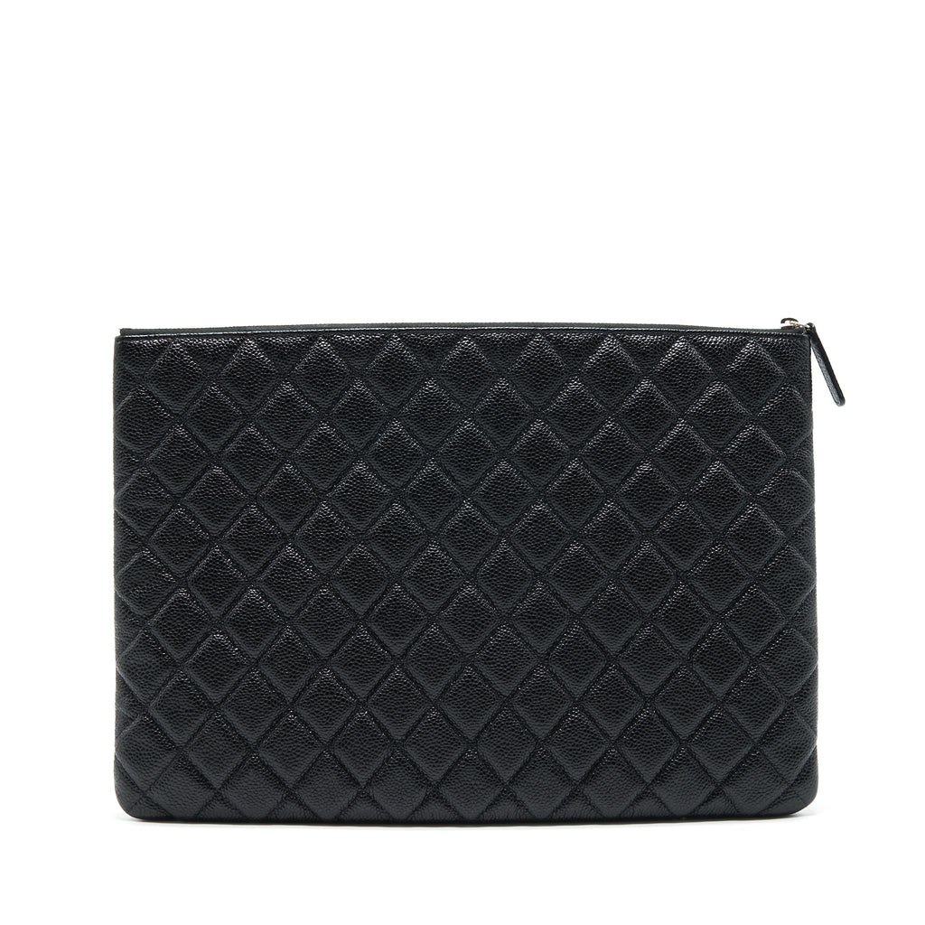 Chanel Caviar Pouch Black