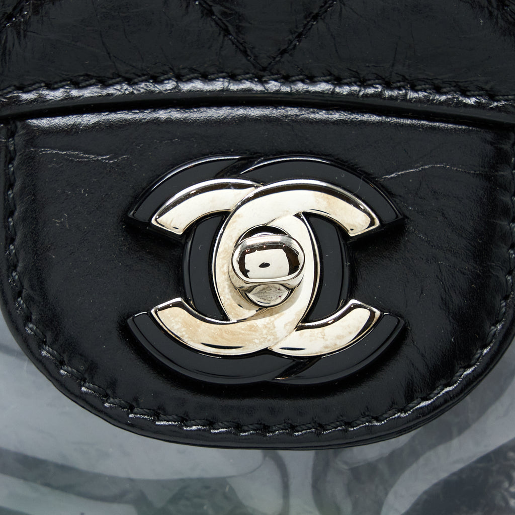 Chanel PVC Aquarium Backpack Black PVC/Aged Calfskin